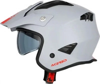Acerbis 0025055.076.068, Acerbis Aria Solid, Jethelm - Matt Hellgrau/Rot - XL