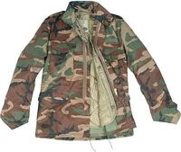 Mil-Tec US Feld M65, Textiljacke - Woodland - 4XL