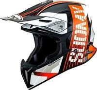 Suomy X-Wing Amped, Motocrosshelm - Schwarz/Orange/Wei&szlig; - XS