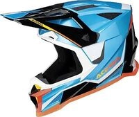 Acerbis T711, Motocrosshelm - Hellblau/Schwarz/Wei&szlig;/Orange - XS
