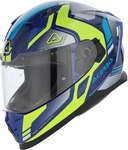 Acerbis 0026016.248.066, Acerbis X-Way, Integralhelm - Dunkelblau/Blau/Neon-Gelb - L