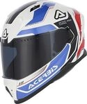 Acerbis X-Way, Integralhelm - Wei&szlig;/Hellblau/Rot/Schwarz - XS