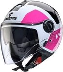 Caberg Riviera V4 X Alpha, Jethelm - Wei&szlig;/Schwarz/Pink - XS