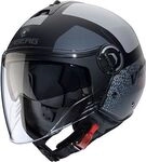 Caberg Riviera V4 X Alpha, Jethelm - Matt Schwarz/Grau/Hellgrau - XS