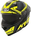 KYT R2R Octane, Integralhelm - Matt Grau/Schwarz/Gelb - XS