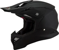 KYT Y6SK00X6.3, KYT Skyhawk Plain, Motocrosshelm - Matt-Schwarz - S