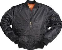 Mil-Tec US Flieger MA1 PES, Textiljacke - Schwarz - S