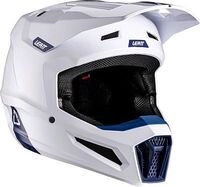 Leatt 2.5 Solid V26, Motocrosshelm - Wei&szlig;/Dunkelblau - S