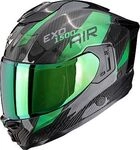 Scorpion EXO-1500 Carbon Air Platted, Integralhelm - Schwarz/Gr&uuml;n - XXL