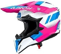 Airoh Wraaap Vision, Motocrosshelm - Pink/Wei&szlig;/Hellblau - S