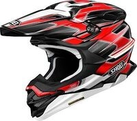 Shoei VFX-WR Sparkle, Motocrosshelm - Schwarz/Rot/Wei&szlig; - S