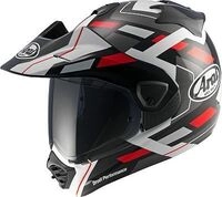 Arai Tour-X5 Match, Endurohelm - Schwarz/Grau/Wei&szlig;/Rot - S