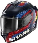 Shark D-Skwal 3 Speed-Vib, Integralhelm - Schwarz/Rot/Blau - S