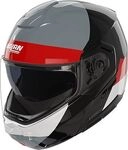 Nolan N90-3 Blocco 353, Klapphelm - Schwarz/Grau/Rot/Wei&szlig; - XS
