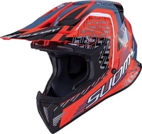 Suomy K6XW0026.2, Suomy X-Wing Motley, Motocrosshelm - Schwarz/Rot/Grau/Wei&szlig; - XS
