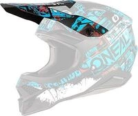 ONeal 3SRS Ride, Helmschirm - Matt Schwarz/Blau