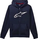 Alpinestars Ageless Zip V3, Kapuzenjacke - Dunkelblau/Wei&szlig; - XL