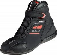 LS2 Garra, Schuhe wasserdicht - Schwarz/Rot - 39 EU