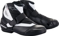 Alpinestars 2224521-12-49, Alpinestars SMX-1 R V2, Kurzstiefel - Schwarz/Wei&szlig; - 49
