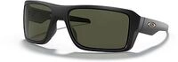 Oakley Double Edge Dark Grey, Sonnenbrille - Matt-Schwarz Leicht-Get&ouml;nt