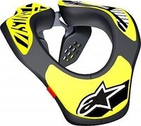 Alpinestars Youth, Nackenst&uuml;tze Kinder - Schwarz/Neon-Gelb - Einheitsgr&ouml;&szlig;e