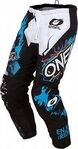 ONeal Element Villain, Textilhose - Wei&szlig;/Schwarz/Hellblau - 38