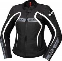 IXS RS-600 1.0, Lederjacke Damen - Schwarz/Grau/Wei&szlig; - 42