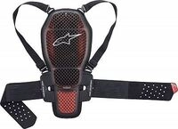 Alpinestars Nucleon KR-1 Cell, R&uuml;ckenprotektor - Grau/Rot/Schwarz - XL