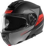 Schuberth 4159028360, Schuberth C5 Eclipse, Klapphelm - Matt Schwarz/Dunkelgrau/Rot -