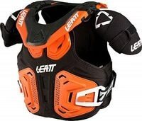 Leatt Fusion 2.0, Protektorenweste Kinder - Schwarz/Orange - L/XL