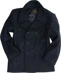 Mil-Tec US Navy Pea Coat, Mantel - Dunkelblau - XS