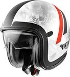 Premier Vintage Evo Platinum ED.DR, Jethelm - Silber/Schwarz/Rot - XL