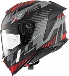 Premier Hyper HP, Integralhelm - Matt Grau/Schwarz/Rot - XS
