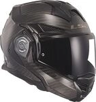 LS2 FF901 Advant X Carbon Solid, Modularhelm - Schwarz - XS