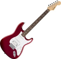 Fender 0266440571, Fender Standard Strat HSS LRL Candy Cola E Gitarre Rot