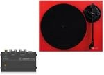 Reloop HiFi Turn2 Red + PP400 - Set Hifi Plattenspieler