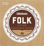 D'Addario EJ32, D'Addario EJ32 Folk Classic Saiten Black Nylon Ball End