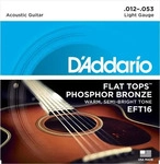 D'Addario EFT16, D'Addario EFT16 12-53 Flat Tops Light Phosphor Bronze Round...