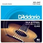 D'Addario A-Git.Saiten EJ40 11-47 Silk&Steel Westerngitarrensaiten