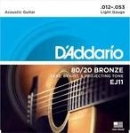 D'Addario EJ11, D'Addario EJ11 12-53 80/20 Bronze Light