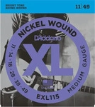 D'Addario EXL115-3D, D'Addario E-Git.Saiten EXL115-3D 11-49 Nickel Wound 3er Set