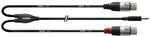 Cordial CFY 1.8 WFF Y-Adapterkabel 1,8 m Miniklinke 3,5 stereo/ XLR 3 Pol...
