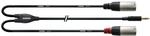 Cordial CFY 1.8 WMM Y-Adapterkabel 1,8 m Miniklinke 3,5 stereo/ XLR 3 Pol male