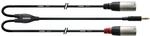 Cordial CFY 1.5 WMM-LONG Y-Adapterkabel 1,5 m Insertkabel Schwarz