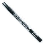Tama Rhythmic Fire Sticks O5A-F-BS, schwarz mit silbernem Muster Drumsticks