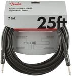 Fender Professional Instrument Cable BLK 7,5 m Instrumentenkabel Schwarz