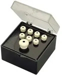 Fender Bridge Pins - Acoustic - Wei&szlig; mit schwarzen Punkten - Stegstecker