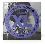 D&rsquo;Addario EXL115-3D - XL Electric Nickel Wound 3er Pack | 011-049 - Saiten