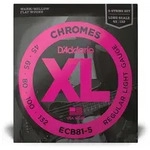 D&rsquo;Addario ECB81-5 - XL 5-String Bass Chromes, Long Scale 45-132 - Saiten...