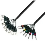 Adam Hall 3 Star Serie Multicore Kabel 8 x XLR Male auf 8 x 6,3 mm Stereoklinke ... -
